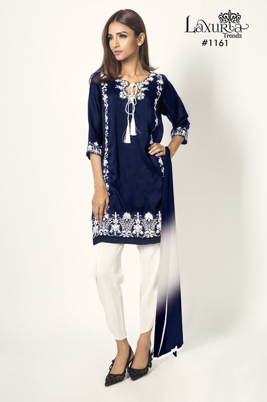 Laxuria Trendz 1161 Latest Georgette Wear Top With Bottom And Dupatta Collection